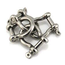 4 Pack-516 Inch Shackle Stainless Steel 316 Shackle D Ring D Clevis Bow Shackle