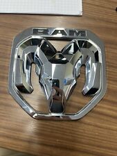 Tailgate Emblem For 2019-2022 Dodge Ram 1500-3500 Chrome Ram Head Logo