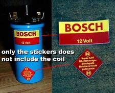 2x Sticker Bosch 12 Volt Coil Retro Vintage Classic Car Bmw Porsche Mercedes Vw