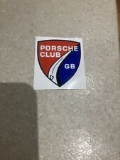 Official Porsche Club Sticker