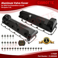 2x Aluminum Valve Cover Set For 2004 Ford Expedition Lincoln Navigator 5.4l