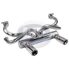 Vw Galvanized 2 Tip Deluxe Exhaust System Air-cooled Volkswagen Beetle Ghia