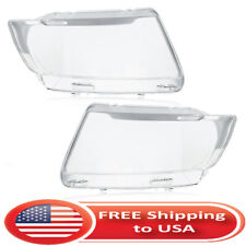 Pair Headlight Lens Cover For 2011-2013 Jeep Grand Cherokee Clear Leftright