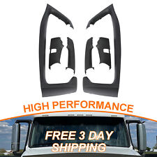 Black Lh Rh Side Pair Mirror Arm Cover Set For Volvo Vnl Truck 2004-2020