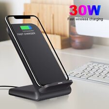 30w Wireless Fast Charger Stand For Apple Iphone 15 14 Pro Max Samsung S24 Ultra