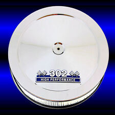 Air Cleaner For Small Block Ford 302 Chrome With 302 High Performance Emblem