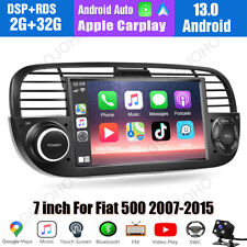 Apple Carplay For Fiat 500 2007-2015 Android 13.0 Car Radio Gps Wifi Navicamera