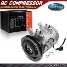 Ac Compressor With Clutch For Nissan Frontier 1998-2004 Xterra 2000-2004 L4 2.4l