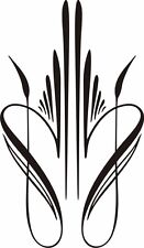 Custom Graphic Center Scroll Pinstriping Decal 33 Pair 2 Decals 6.50 X 3.75