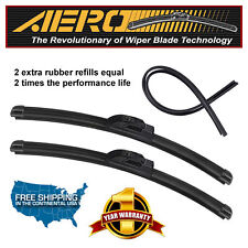Aero 2419 Oem Quality Beam Windshield Wiper Blades Extra Refills Set Of 2