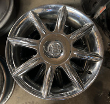 06-10 2006-2010 Buick Lucurne 17x7 Oem 9 Spoke Chrome Wheel Rim W Cap