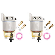 2 Water Separator Fuel Filter For Racor R12t Marine Diesel Spin-on Housing 120at