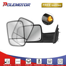 Left Side Power Heated Tow Mirror W Turn Signal For Dodge Ram 1500 2500 3500
