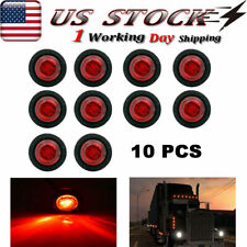 12v Red Amber Side Marker Lights Truck Trailer Round 34led Bullet Light Pseqt