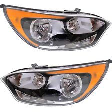 Headlight Set For 2012-2017 Kia Rio Hatchback Left And Right With Bulb 2pc