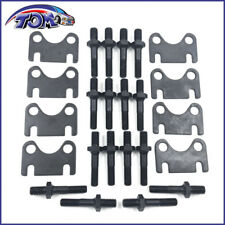 Sbc Small Block Chevy Push Rod Guide Plates And 38 Rocker Arm Studs Kit