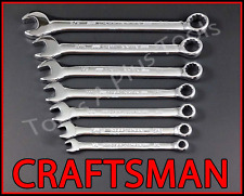 Craftsman Tools 7pc Polished Chrome Standard Sae 12pt Combination Wrench Set