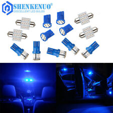 13x Blue Car Led Lights Interior Package Kit For Dome License Plate Lamp Bulbs