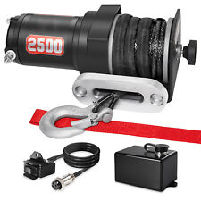 Hedgfox 2500lbs Off-road 12v Electric Winch With Synthetic Rope Atvutv