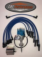 Mopar 273 318 340 360 Small Cap Hei Distributor Blue 60k Coil Usa 8mm Wires