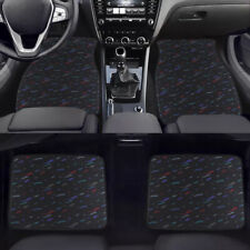4pcs Jdm Recaro Style Racing Fabric Floor Mats Interior Carpets Universal