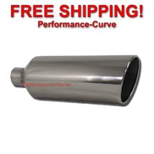 Stainless Steel Truck Diesel Suv Exhaust Tip 2.5 Inlet - 6 Outlet - 18 Lo