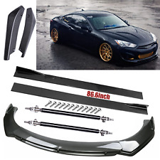 For Hyundai Genesis Coupe Carbon Fiber Front Bumper Lip Side Skirtbody Y