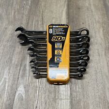 Gear Wrench Piece Metric Combination Ratcheting Wrench Set 8 Piece 90t 86694