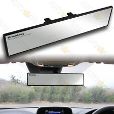Universal Flat 360mm Wide Broadway Clear Interior Clip On Rear View Mirror