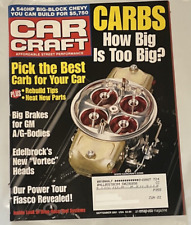 Car Craft Magazine September 2001 540hp Big Block Chevy Carbs How To Big