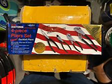 Nos Usa Vintage Sears Craftsman 4-piece Pliers Set 9-45251 New In Box Nib