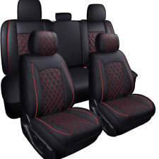 Leather Car Seat Cover Set For 2008-2023 Chevy Silverado Gmc Sierra 1500 2500 Hd
