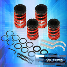 For 96-98 Hyundai Tiburon 0-3 Adjustable Lowering Coilover Sleeves Spring Red