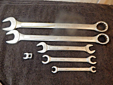 6 Pc Easco Tools Usa Wrench Lot - Combo Open End Flare Nut Crow - See List