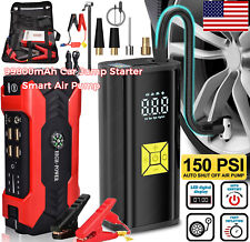 99800mah Car Jump Starter With Air Compressor Power Bank Battery Charger Box Usa