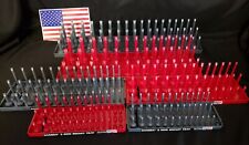 3 Row Socketorganizers Metric Sae Tool Rack Holders 14 38 12 Redgrey Usa