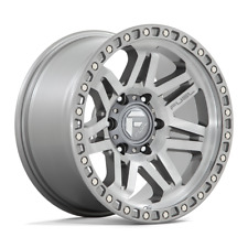 17 Inch Silver Wheels Rims Fuel Offroad D812 6x5.5 Lug 17x9 -12 Chevy Gmc Toyota
