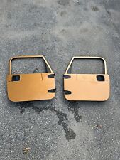Full Hard Doors 97-06 Jeep Wrangler Tj Door Pair Orange W Windows - Need Panels