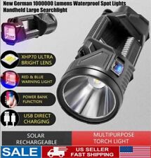 2024german 1000000 Lumens Waterproof Spot Lights Large Searchlight Flashlight Us