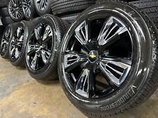 2022 Chevy Tahoe High Country Premier Black 22 Oem Wheels Wheels And Tires