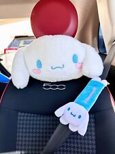 2 Pcs Us Seller Cinnamoroll Headrest And Seatbelt Cover  Car Accessories