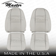 Fits 2007 - 2010 Volvo C70 C 70 Front Replacement Cream Leather Seat Covers