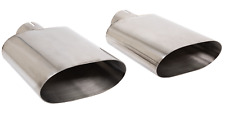 1993-2002 Camaro Firebird Gmmg Style 304 Stainless Steel Oval Exhaust Tips Pair
