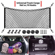 Universal Trunk Cargo Net 4 Hook Storage Elastic Mesh Organizer Bag For Car Rear