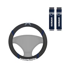 New Dallas Cowboys Mesh Grip Steering Wheel Cover 2 Seat Belt Pad Covers
