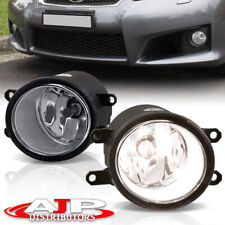 Front Bumper Chrome Fog Lights Lamps Pair Kit For Universal Toyota Camry Corolla
