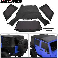 Hecasa Soft Top With Tinted Windows For Jeep 07-18 Wrangler Jk Unlimited 4 Door