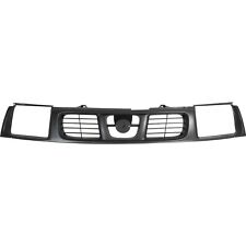 Grille For 1998-2000 Nissan Frontier Plastic Black Shell And Insert