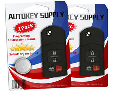 2 Replacement For Mazda 3 6 2010 2011 2012 2013 Keyless Remote Flip Key Fob Car