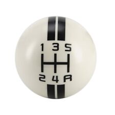 Fit Ford Mustang Gt500 5 Speed Manual Gear Shift Knob Shifter Handle Stick White